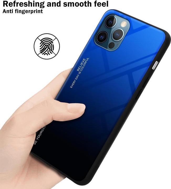 Actual product image Cadorabo TPU 2 colors glass cover (Apple iPhone 12 Pro Max)