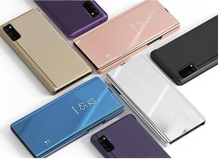 Productafbeelding Hurtel Clear View Case flip cover voor Samsung Galaxy A03s (166.5) zwart (Samsung Galaxy A03s)