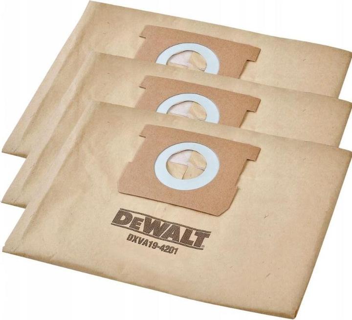 Immagine prodotto DeWalt Zubehör DXVA19-4201 Staubsaugerbeutel 23-38 Liter 3 Stück (3 x)