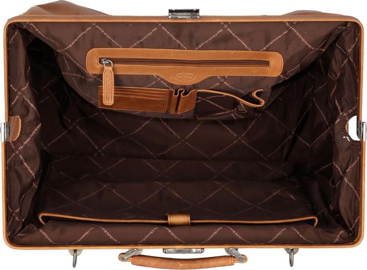 Produktbild The Vegan Cow Chesterfield Brand Leren Weekendtas Cognac Corfu (38 l)