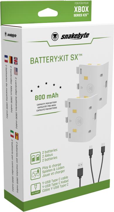 Actual product image Snakebyte Battery Kit SX (Xbox Series X, Xbox One X, Xbox One S, Xbox Series S)