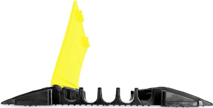 Actual product image Adam Hall DEFENDER by End piece male 85320M Polyurethane Yellow, Black Inhal (Cable hole)