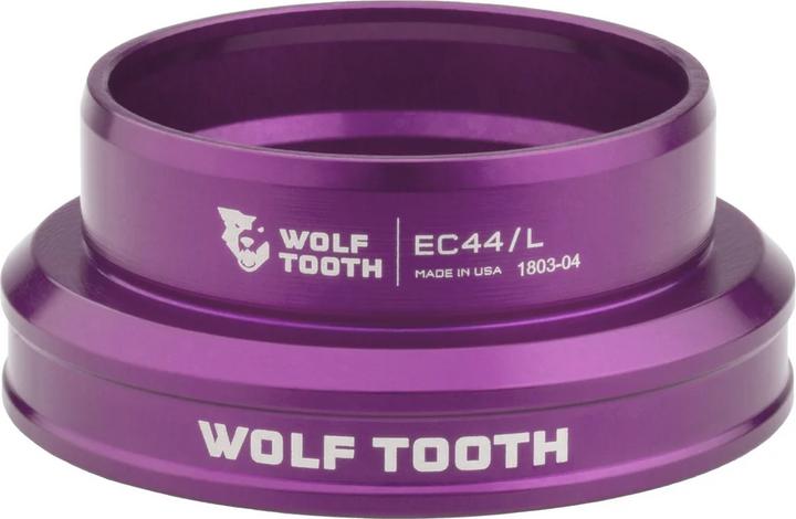 Wolf Tooth Premium Steuersatz Unterteil, 1.5", EC44/40, ultraviolet purple