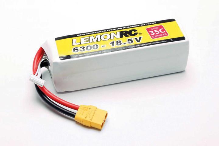 Produktbild Pichler LEMONRC XT 6300 - 18.5V (35C) Lipo Akku (18.50 V, 6300 mAh)