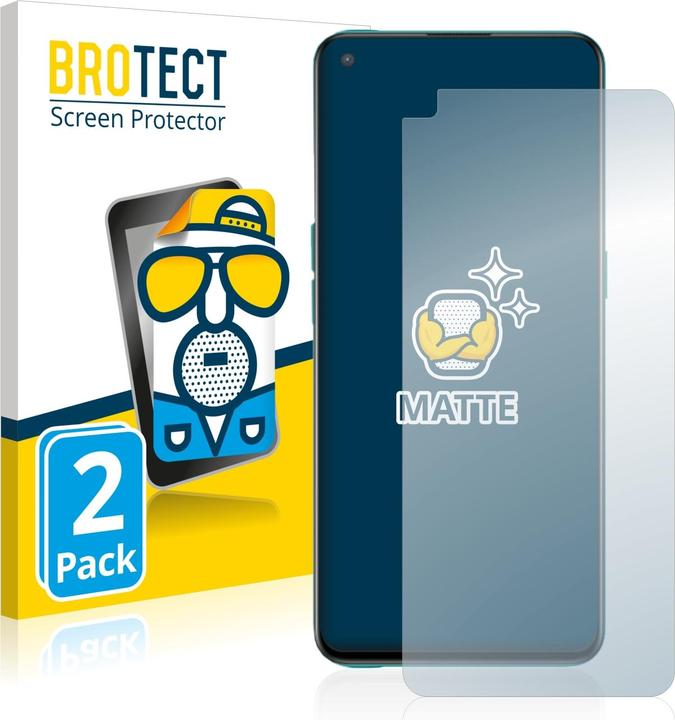 Actual product image BROTECT Anti-glare screen protector matt (2 Piece, OnePlus North CE 5G)