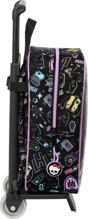 Image du produit Monster High Sac à dos scolaire à roulettes Noir 22 x 27 x 10 cm