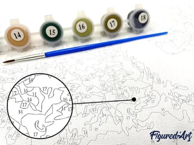 Image du produit Peinture par Numéros avec cadre - Prairie ensoleillée