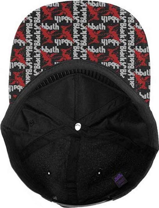 Actual product image Black Sabbath Unisex Adult Demon Logo Snapback Cap (One size)
