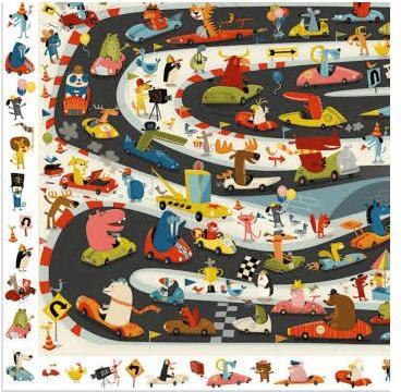 Actual product image Djeco Puzzle Rally 54 pieces (54 pieces)