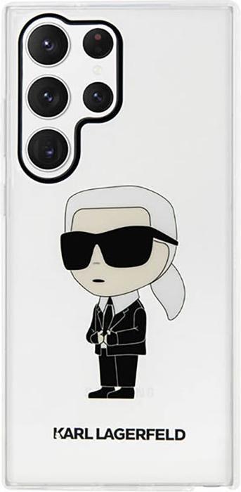Actual product image Karl Lagerfeld KLHCS23LHNIKTCT S23 Ultra S918 transparent hardcase Ikonik (Samsung Galaxy S23 Ultra)