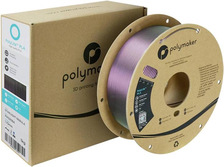 Immagine prodotto Polymaker PolyLite PLA Starlight (PLA, 1.75 mm, 1000 g, Multicolore)