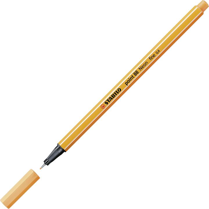 Actual product image STABILO point 88 Fineliner (Neon orange, 1 x)