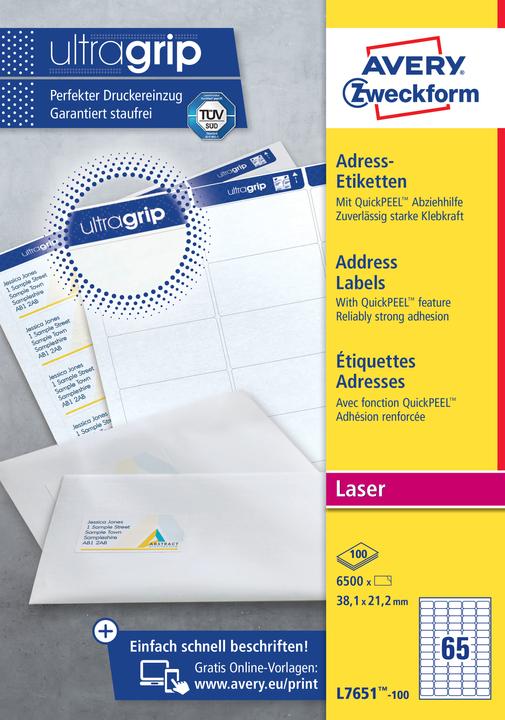 Produktbild Avery Adressetiketten