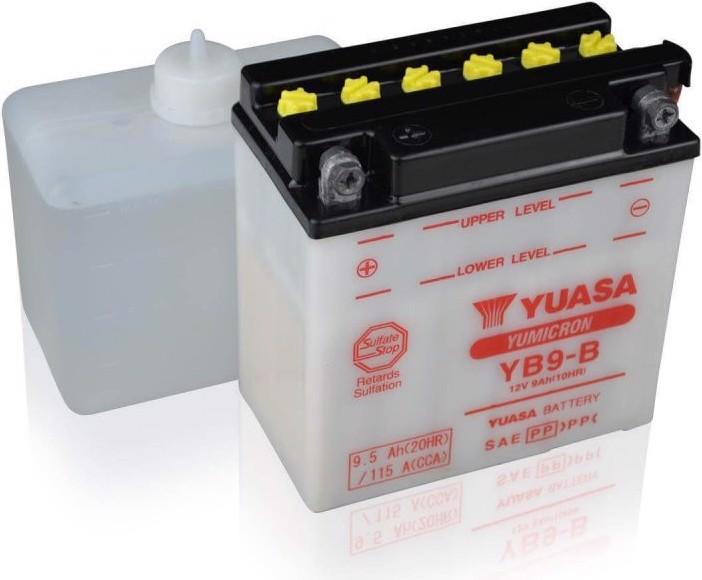 Actual product image Yuasa YB9-B Motorcycle battery (DIN 50914) (12 V, 9.50 Ah, 115 A)