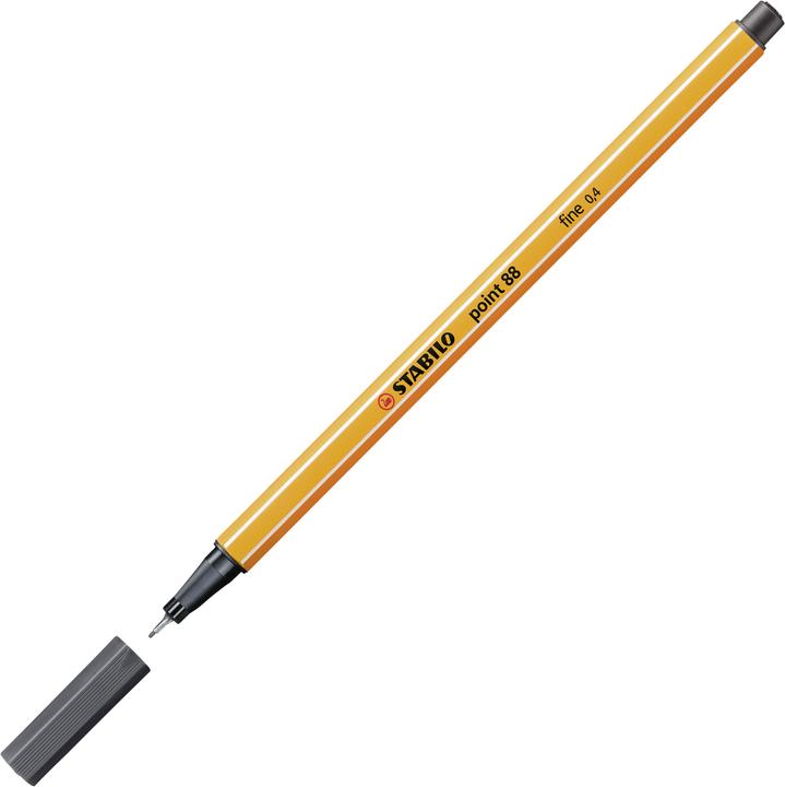 Actual product image STABILO point 88 Fineliner (Black grey, 1 x)