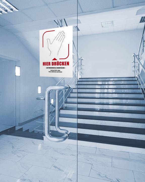 Produktbild Avery AVZ L8001-10 Antimikrobielle Etiketten 210x297mm weiss
