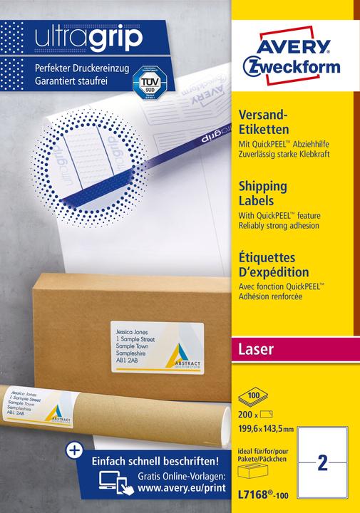 Image du produit Avery Étiquettes d'expédition opaques