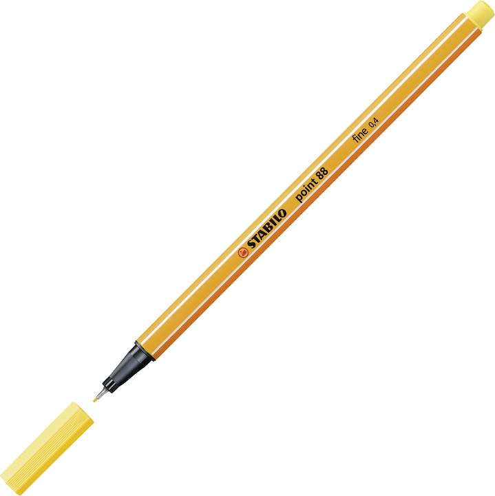 Actual product image STABILO point 88 Fineliner (Yellow, 1 x)