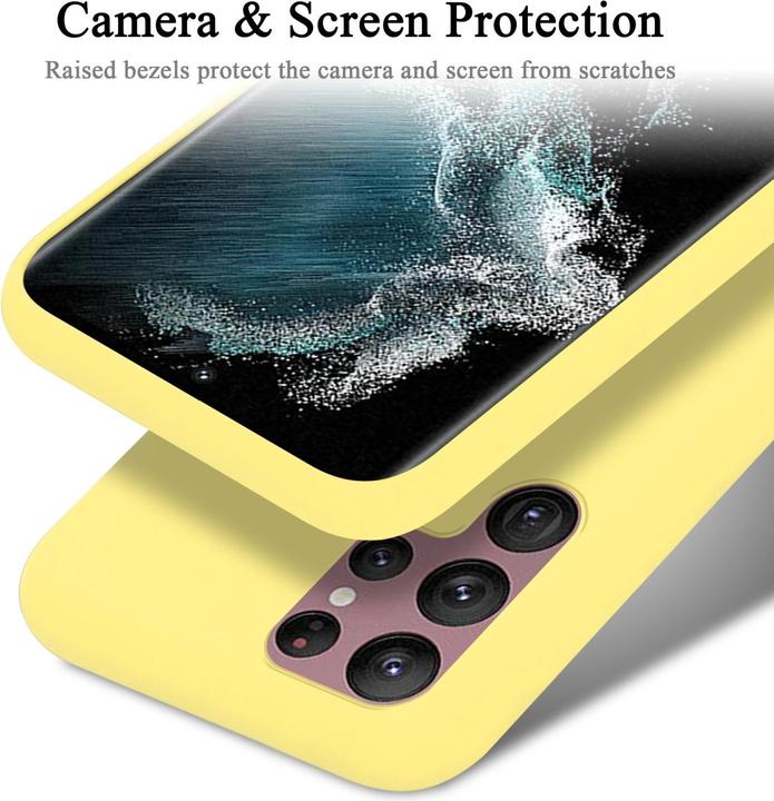 Actual product image Cadorabo TPU Liquid Silicone Case Cover (Samsung Galaxy S22 Ultra)
