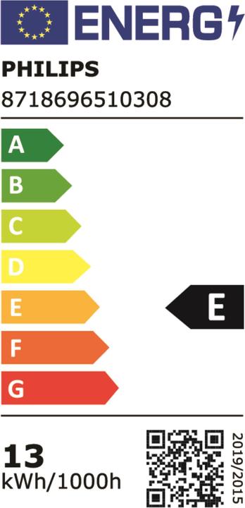 Energy Label Philips CorePro LED bulb (E27, 12.50 W, 1521 lm, 1 x, A)