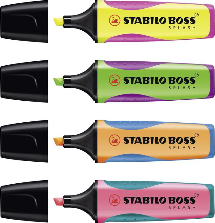 Immagine prodotto STABILO Evidenziatore BOSS SPLASH (Pink, Verde, Giallo, Arancia, 5 mm)