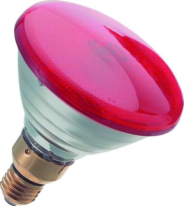 Actual product image Philips 22302 Economy lamp, 100 W, red (100 W)
