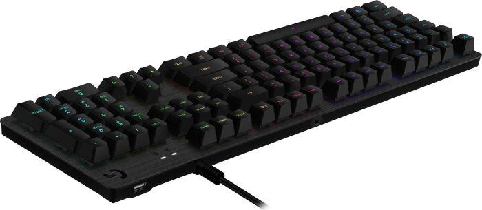 Produktbild Logitech G Mechanische Gaming-Tastatur G512 mit Kabel, USB 2.0, QWERTZ, Carbon, RGB (DE, Kabelgebunden)
