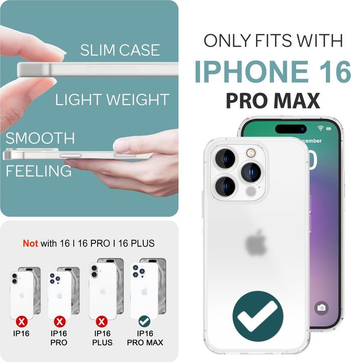 Produktbild Nalia Extrem Dünnes 0,3mm Mattes Hardcase (Apple iPhone 16 Pro Max)