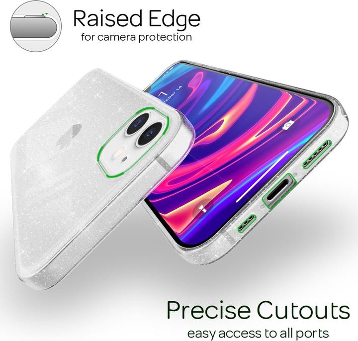 Produktbild Nalia Glitzer Handyhülle (Apple iPhone 12 Pro, Apple iPhone 12)