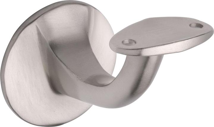 Actual product image Marchesi Handrail support with curved support, wall distance 65mm, matt nickel-plated brass (1 pcs.)