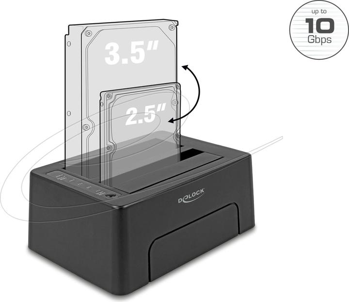 Actual product image Delock Docking and cloning station Dual Sata HDD / SSD