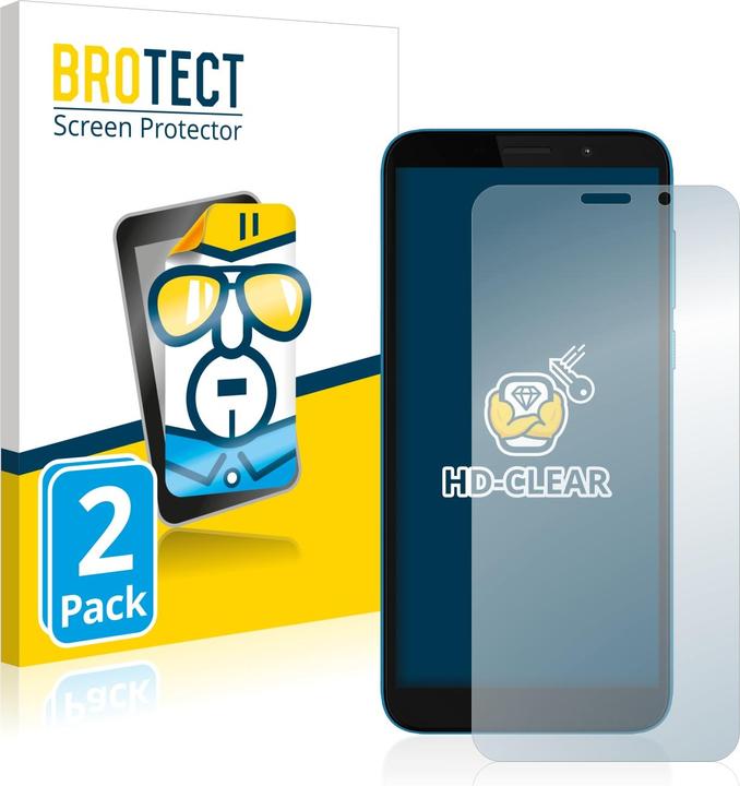 Actual product image BROTECT Screen Protector Clear (2 Piece, Motorola Moto E6 Play)