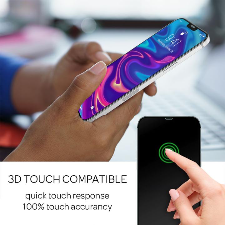 Immagine prodotto Nalia 4x vetro protettivo & 1x sagoma (4 Pezzo/i, Apple iPhone 12 mini)