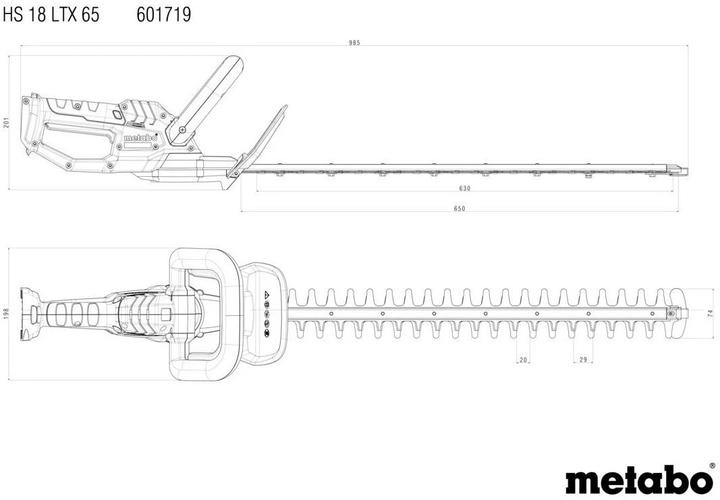 Immagine prodotto Metabo HS 18 LTX 65 (Tagliasiepi a batteria)