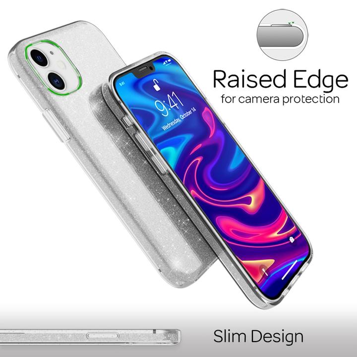 Immagine prodotto Nalia Custodia per cellulare Glitter (Apple iPhone 12)