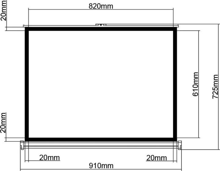 Produktbild E+P Tischleinwand (40", 4:3)