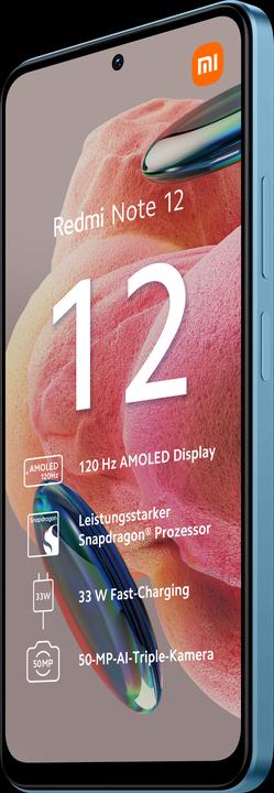 Produktbild Xiaomi Redmi Note 12 (128 GB, Ice Blue, 6.67", Dual SIM, 50 Mpx, 4G)