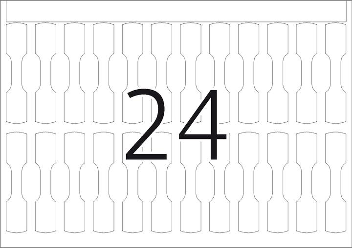 Actual product image HERMA Adhesive labels 10x49mm half cardboard white