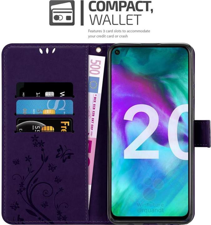 Productafbeelding Cadorabo Bloemen Boekomslag (TCL 20S, Huawei Nova 5T, LG K20)