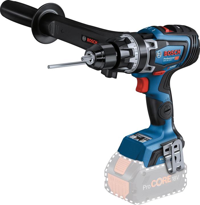 Karton, Zusatzhandgriff, Akku-Schlagbohrschrauber Bosch GSB 18V-150