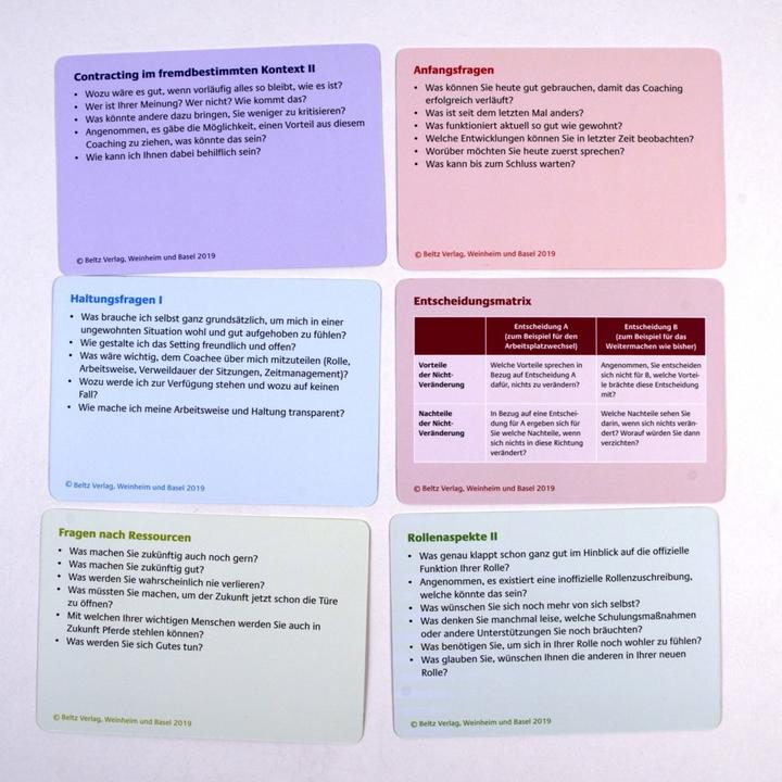 Nutritional values and ingredients High:Card set question technique for systemi (German)