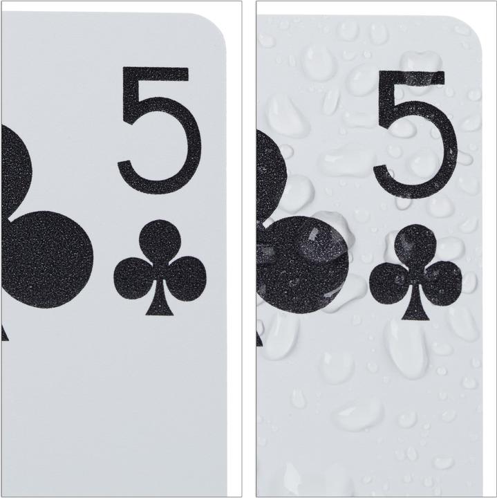 Actual product image Relaxdays Poker Playing Cards (German, French, Italian, English)