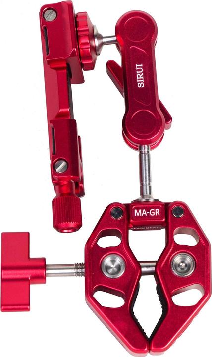 Actual product image Sirui MA-GR Crap Clamp with Magic Arm and Smartphone Holder Red (Stand clamp)