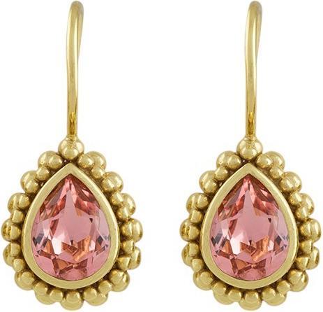Image du produit Steinkult Boucles d'oreilles "Ambre petite (Laiton, Plaqué or 18 carats, Pierre de cristal)
