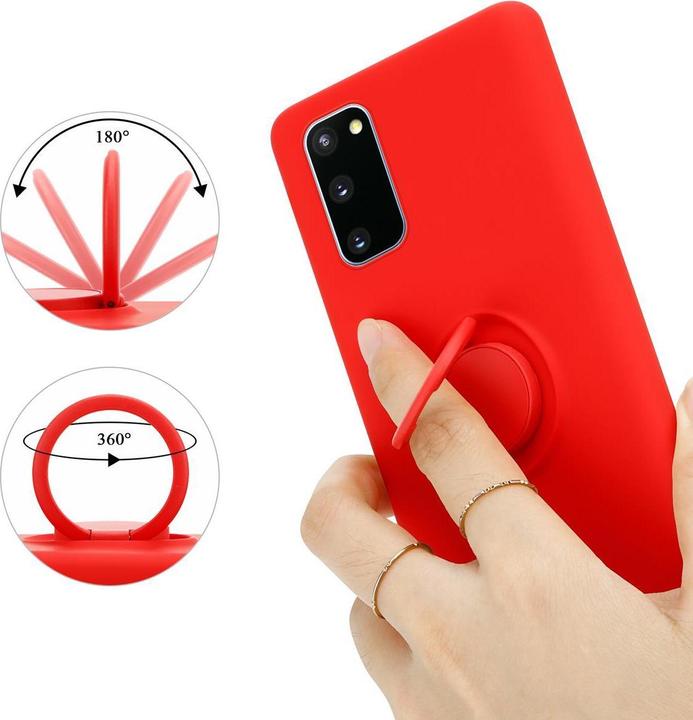 Actual product image Cadorabo TPU Liquid Ring Silicone Case Cover (Samsung Galaxy S20 FE)