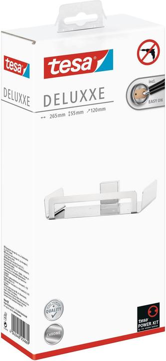 Actual product image tesa DELUXXE shower basket incl. adhesive solution without drilling