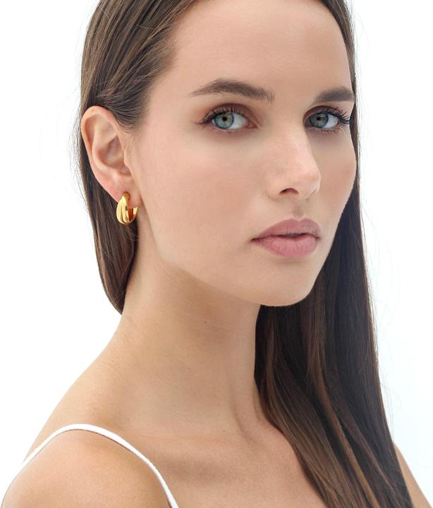 Image du produit Sensora Jewelry Boucles d'oreilles Layered Hoops (Acier inoxydable)