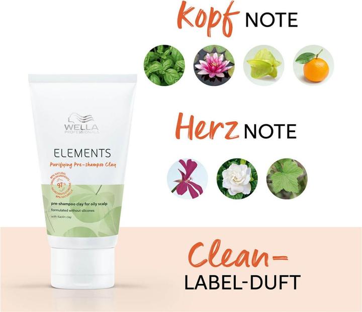 Produktbild Wella Elements - Purifying Pre-shampoo Clay (70 ml, Flüssiges Shampoo)