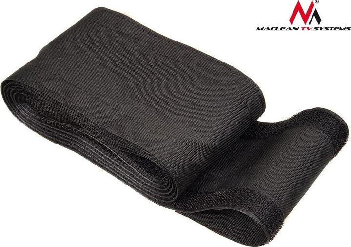 Immagine prodotto Maclean MCTV-677 - Protezione per cavi in tessuto flessibile con chiusura in velcro, 2 m, 105 mm, nero (Foro cavo, 100 cm)