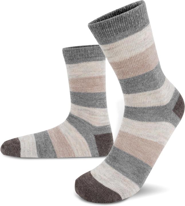 Actual product image Normani 6 pairs of alpaca socks wide striped (pack of 6, 47 - 50)